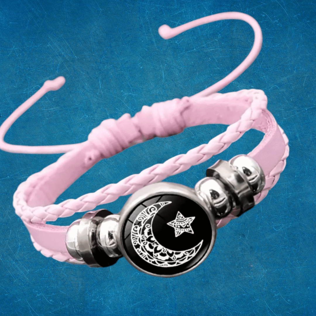 Pulsera sol y luna luminosas para compartir