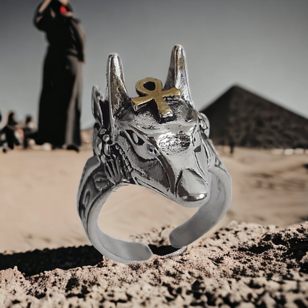 Anillo Anubis Egipcio - Diversa Colección