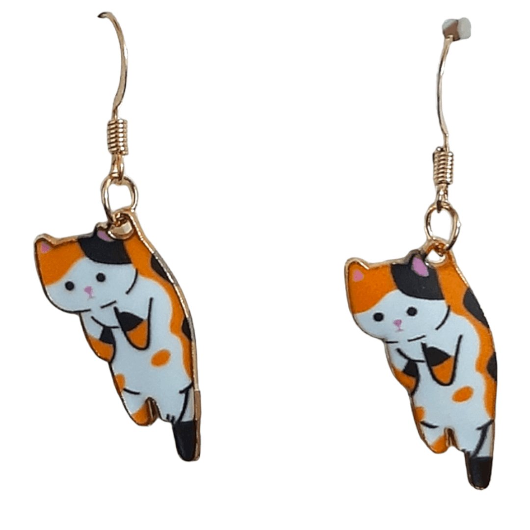 Aretes Gato Naranja