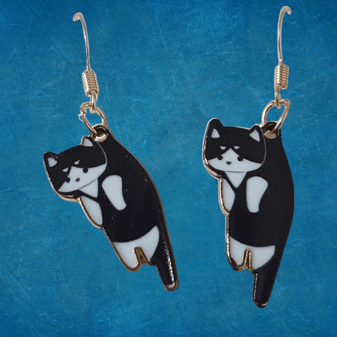 Aretes Gato Negro