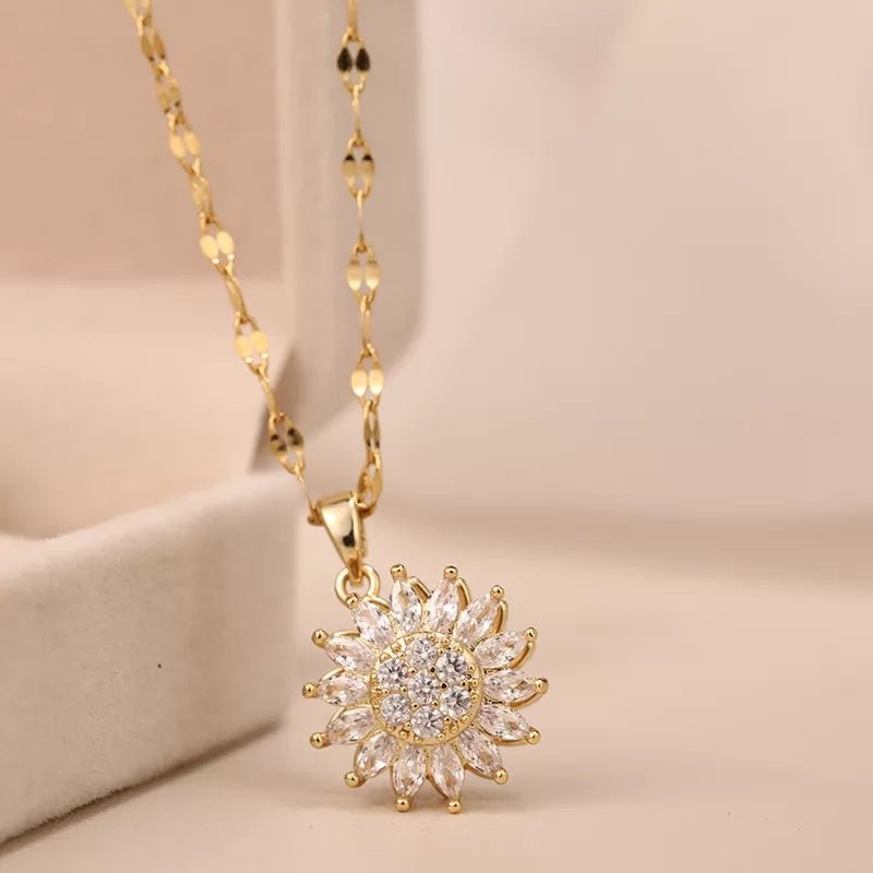 Collar Girasol Giratorio - Diversa Colección