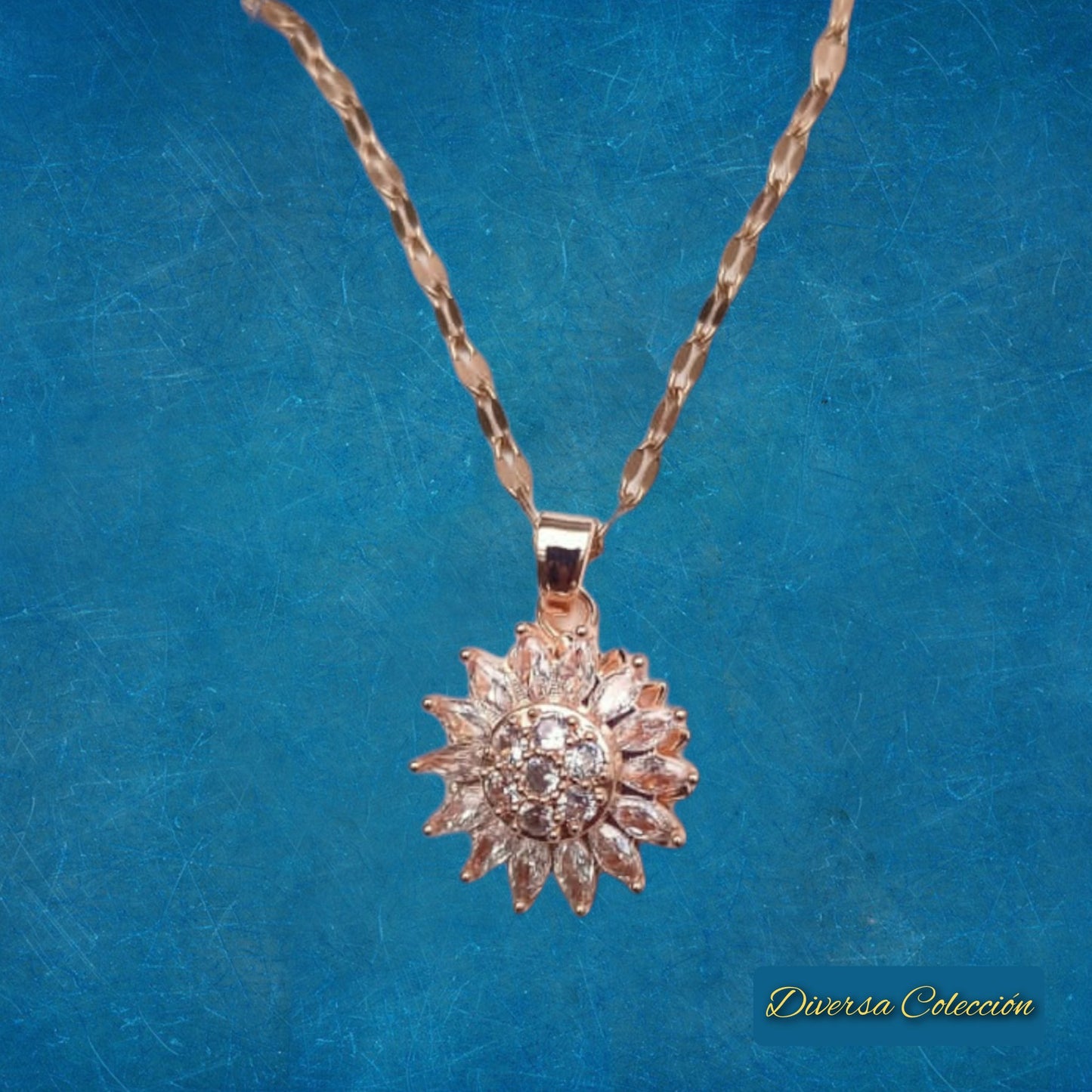 Collar Girasol Giratorio - Diversa Colección