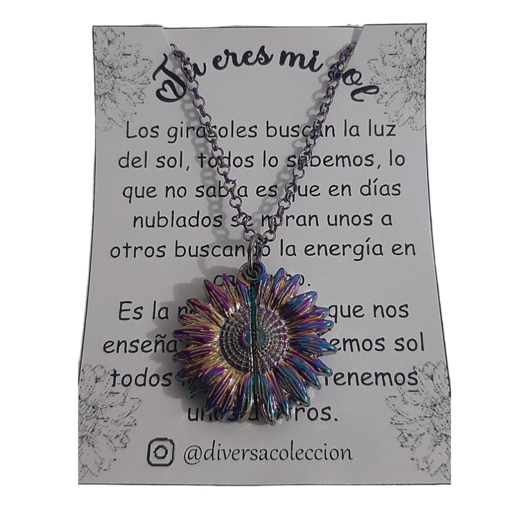 Collar Girasol You Are My Sunshine Multicolor - Diversa Colección