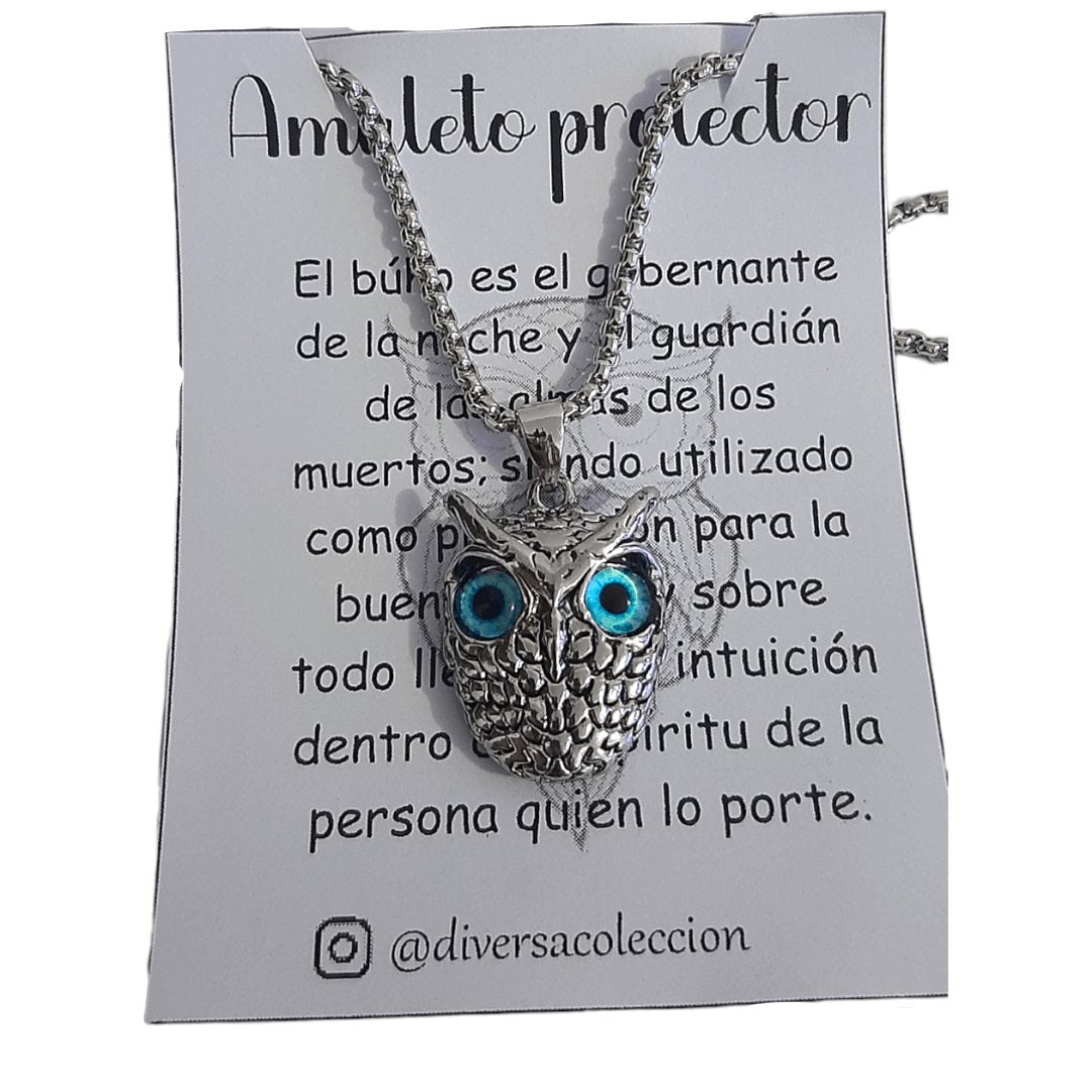 Collar Ojo De Búho - Diversa Colección
