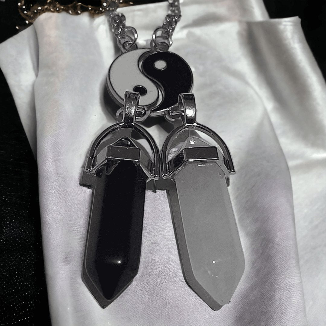 Collares Cuarzo Yin Yang - Diversa Colección