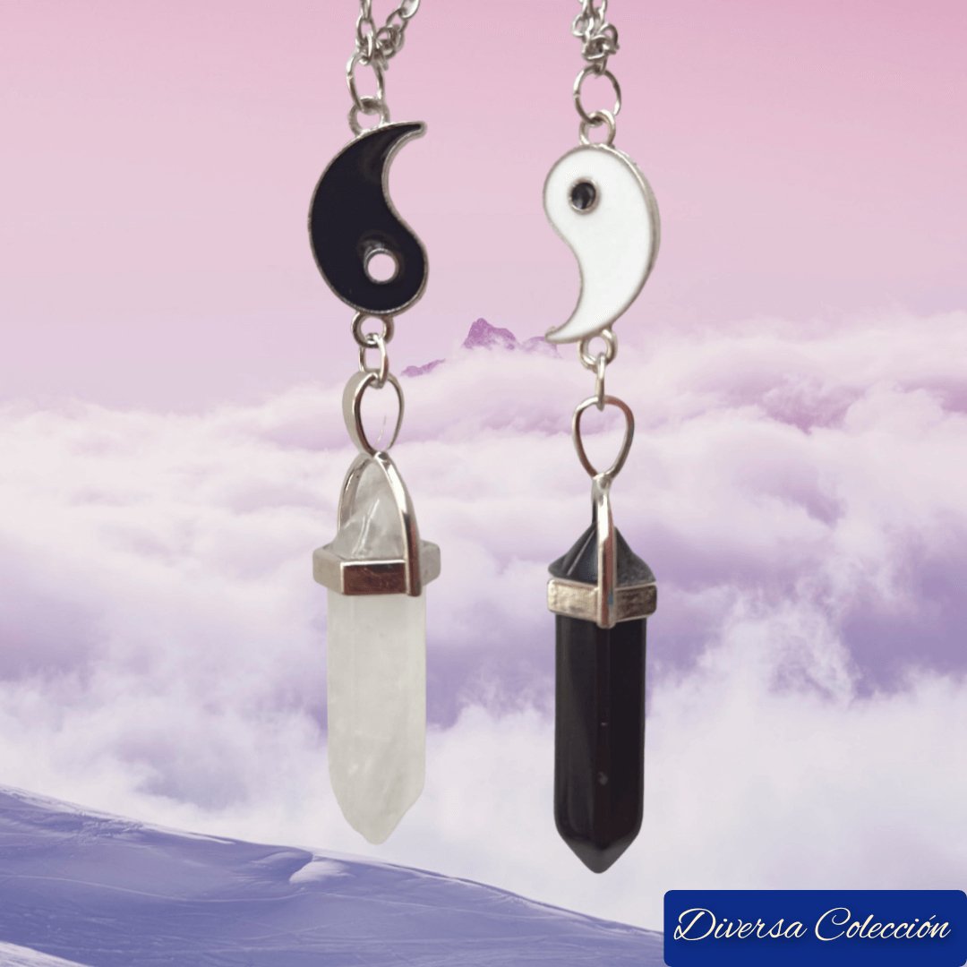 Collares Cuarzo Yin Yang - Diversa Colección