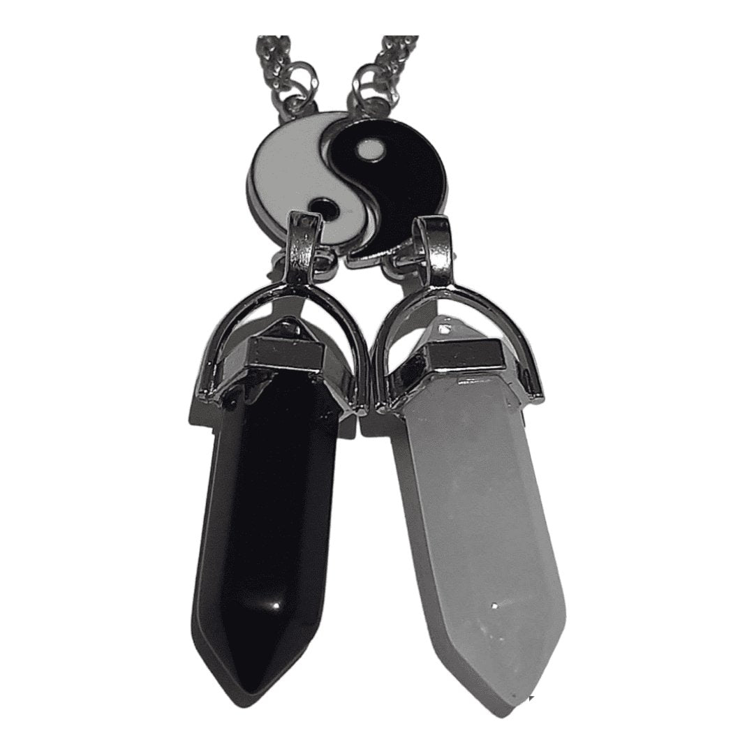 Collares Cuarzo Yin Yang - Diversa Colección