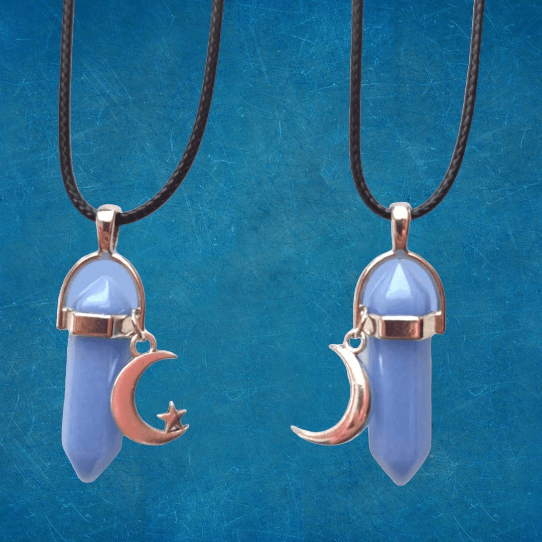 Collares Luna Azules Luminosos - Diversa Colección