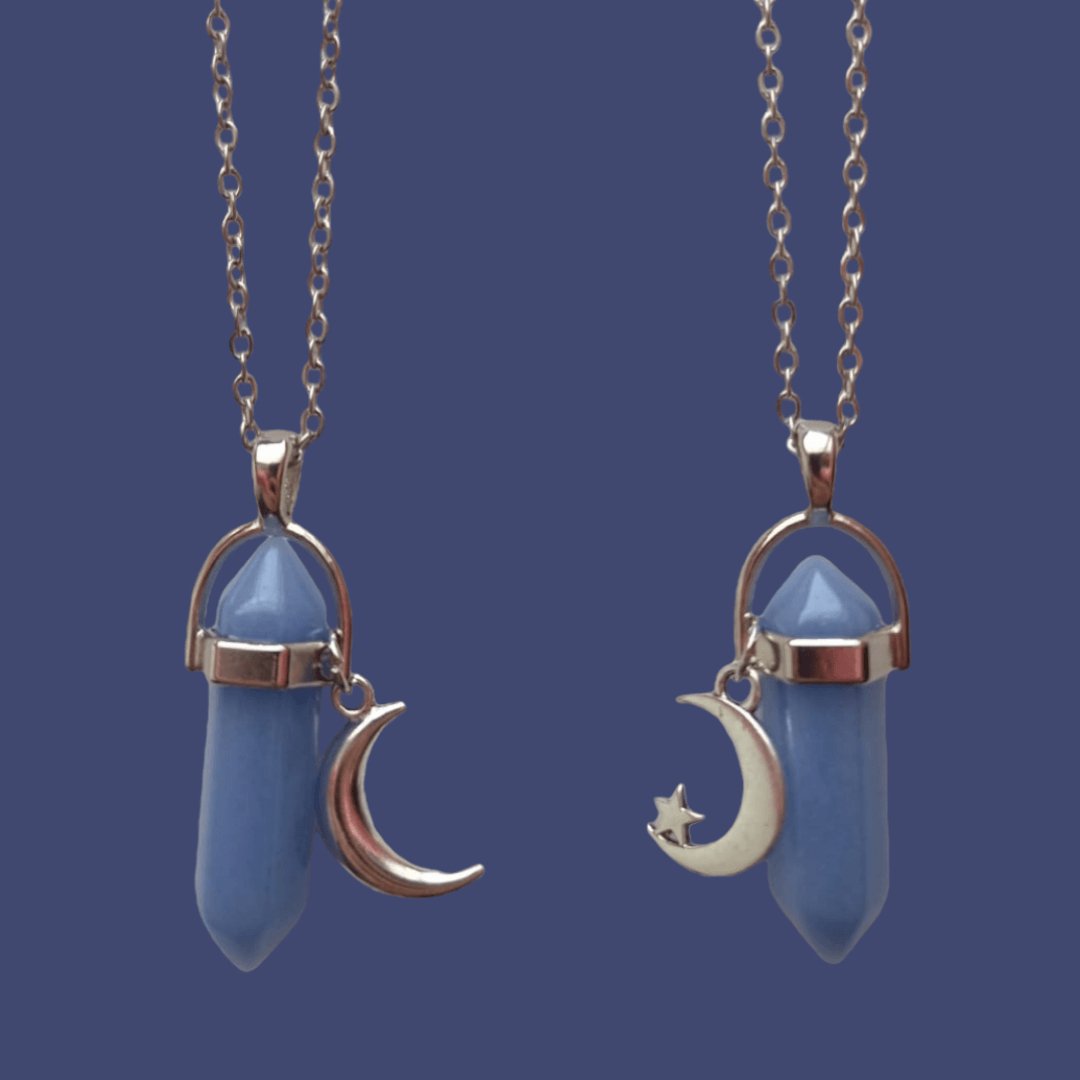 Collares Luna Azules Luminosos - Diversa Colección