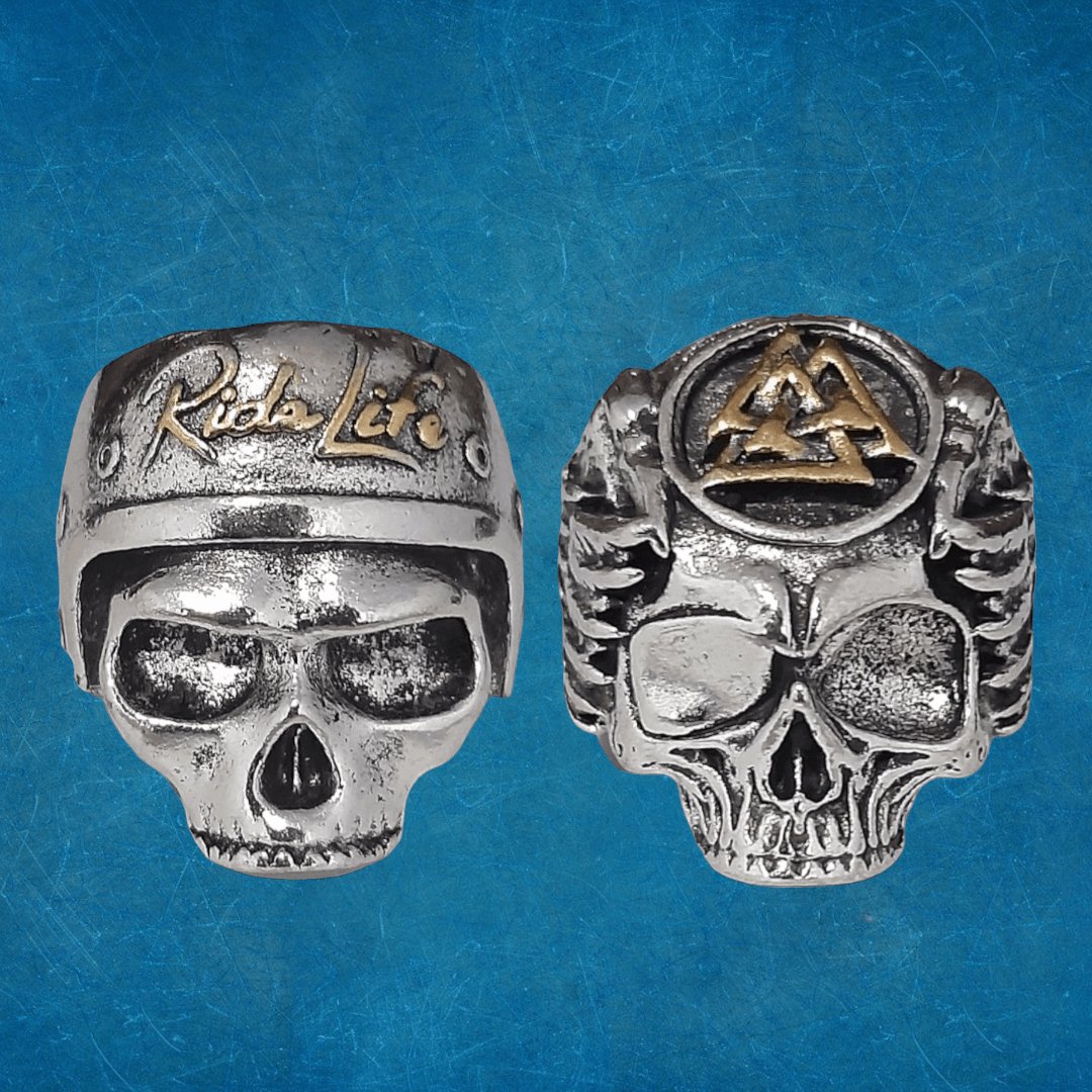 Combo 2 Anillos Skull - Diversa Colección