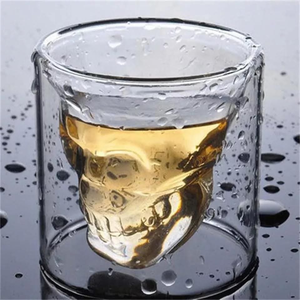 Copa Calavera Cristal 3D - Diversa Colección