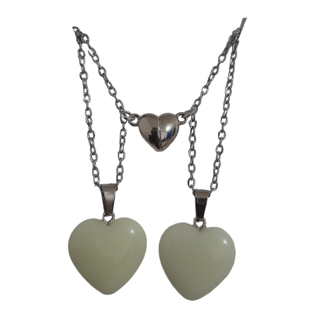 Cuarzos Corazón Luminosos Magnéticos - Diversa Colección