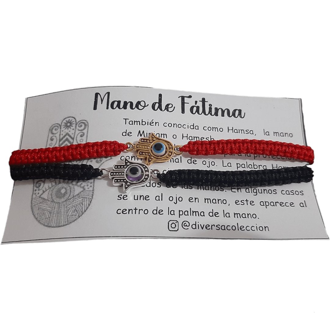 Manillas Mano De Fátima - Diversa Colección