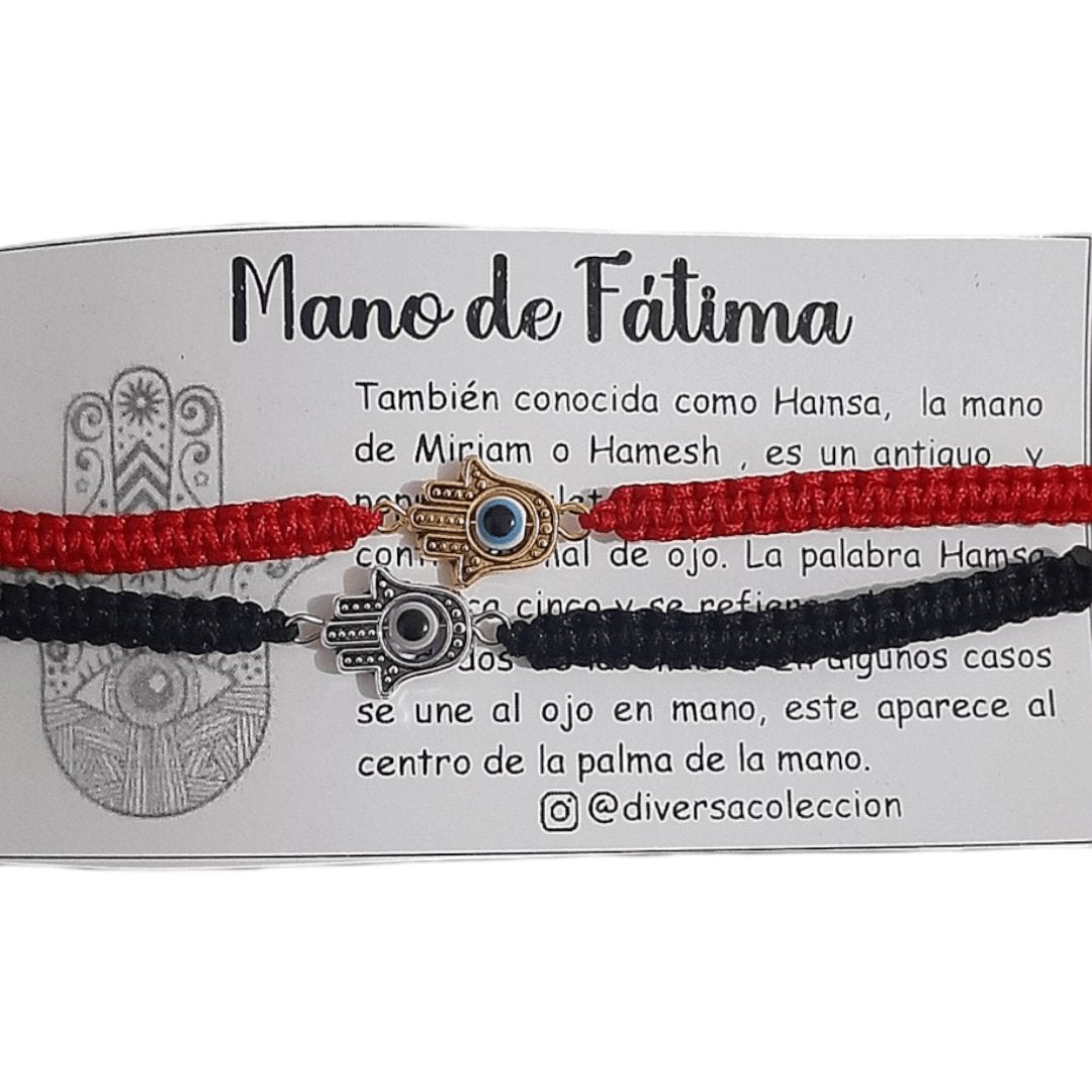 Manillas Mano De Fátima - Diversa Colección