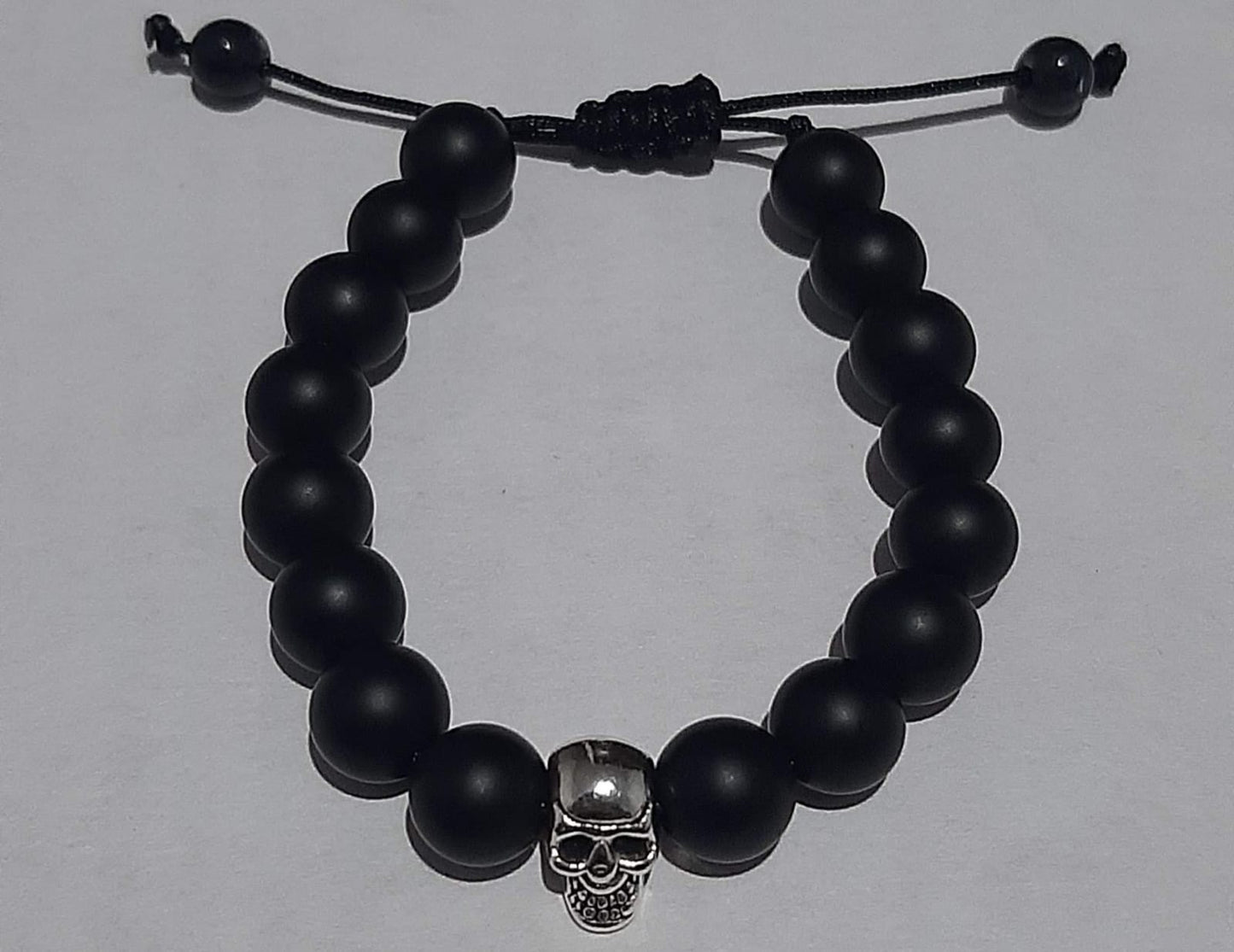Pulsera Cráneo Piedra Mate - Diversa Colección