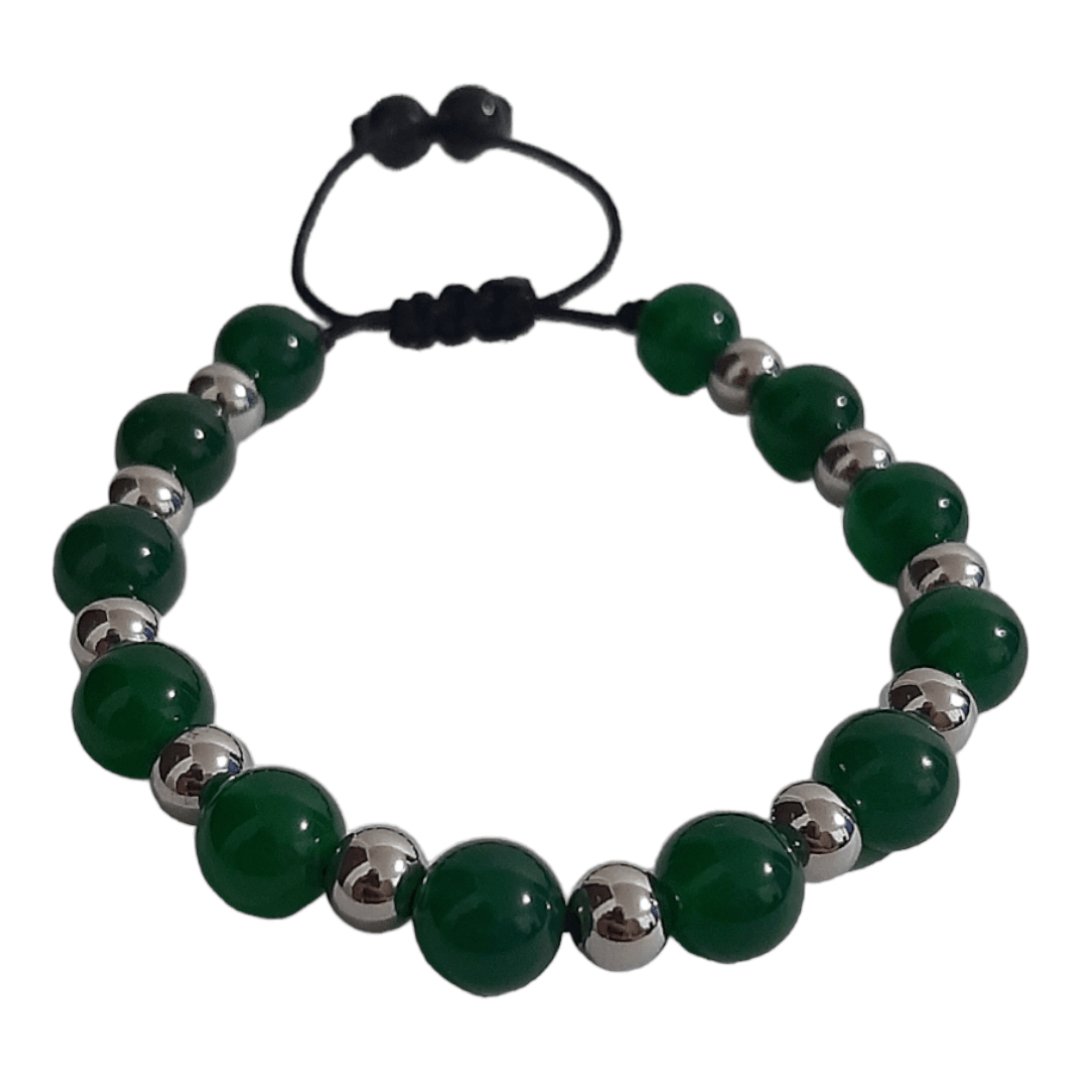 Pulsera Cuarzo Verde Ágata - Diversa Colección