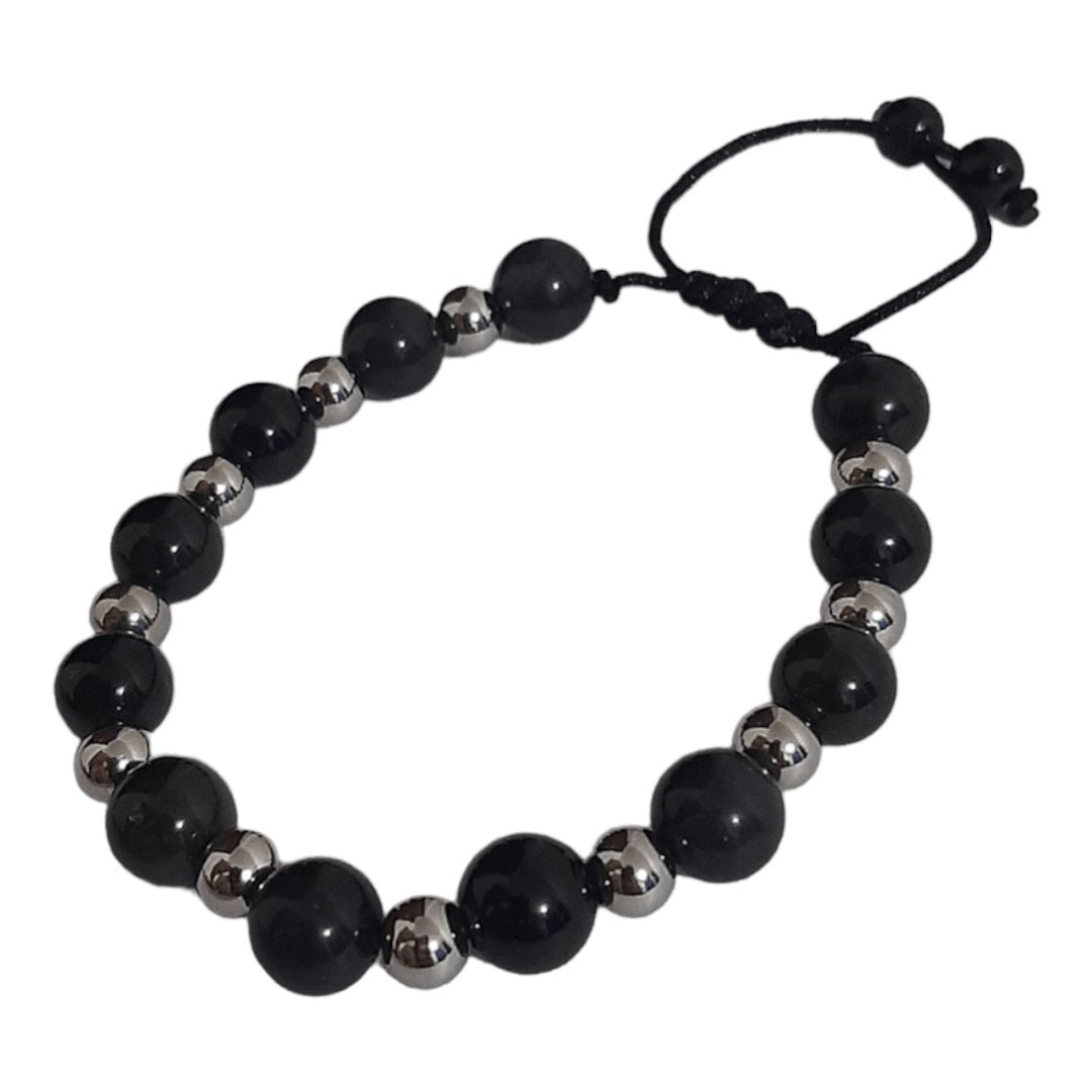 Pulsera Obsidiana Negra - Diversa Colección