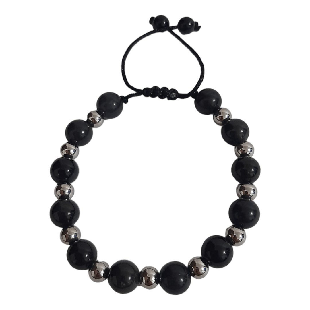Pulsera Obsidiana Negra - Diversa Colección