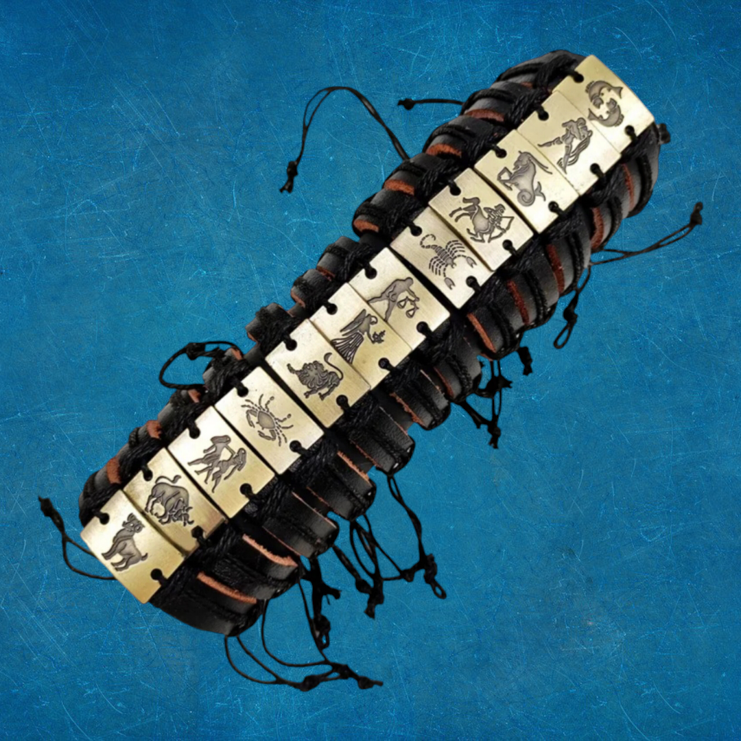 Pulsera Zodiacal De Cuero