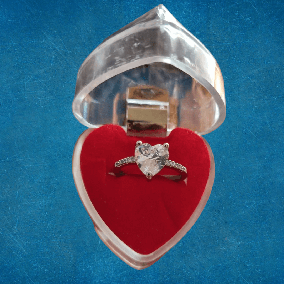 Anillo De Corazón Plata Laminada 925