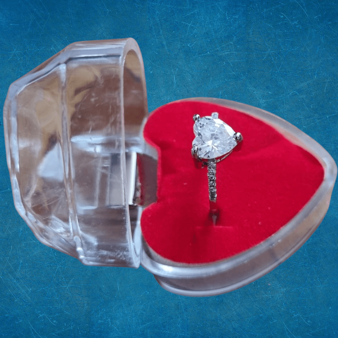 Anillo De Corazón Plata Laminada 925