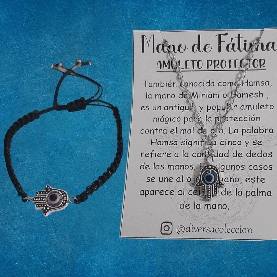 Collar y Manilla Mano De Fátima