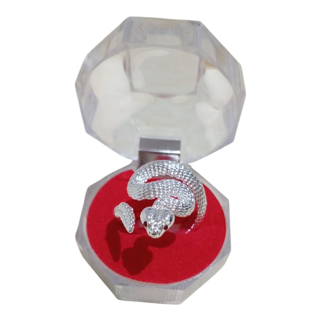 Anillo Ajustable Serpiente S925 - Diversa Colección