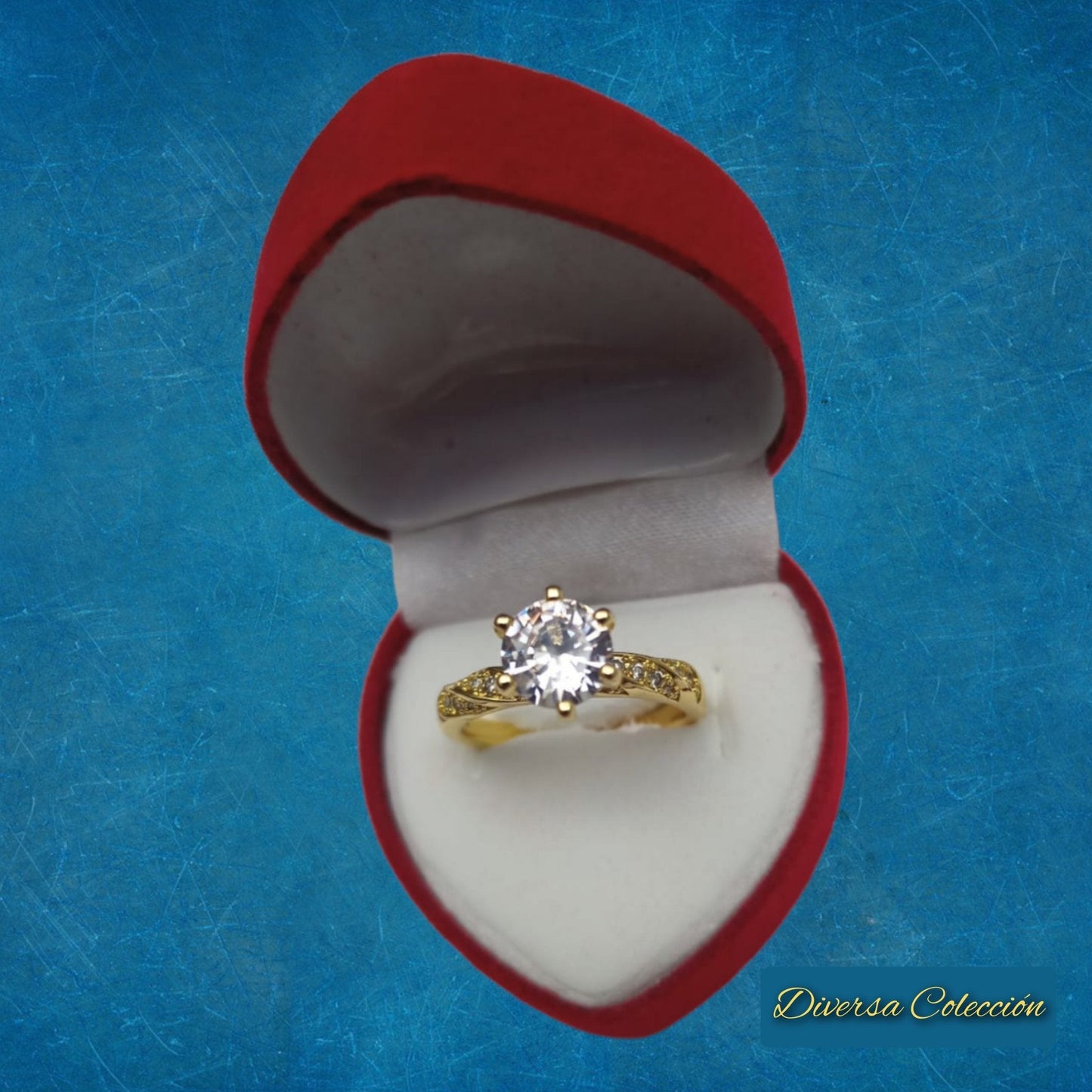 Anillo Brillo Dorado - Diversa Colección
