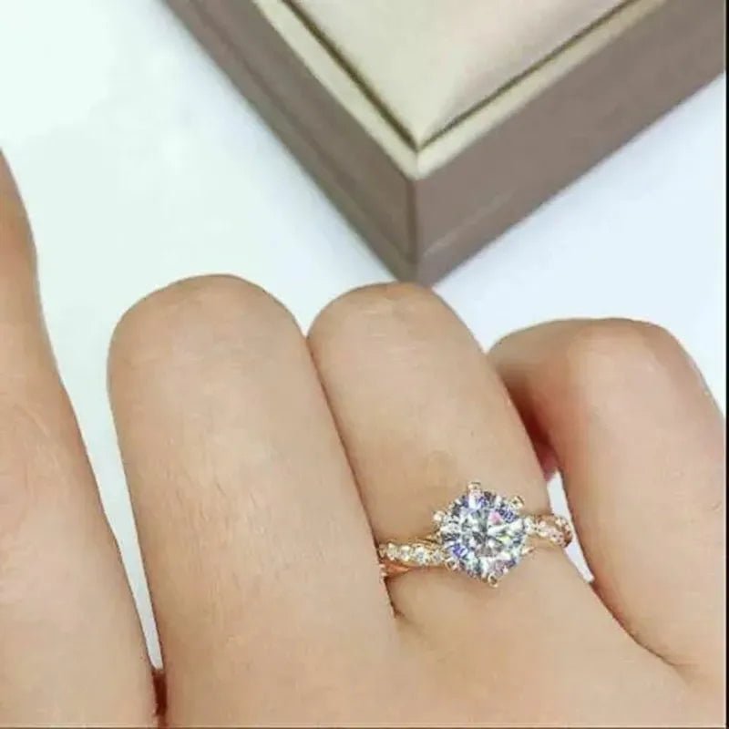 Anillo Brillo Dorado - Diversa Colección