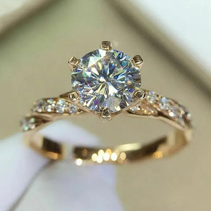 Anillo Brillo Dorado - Diversa Colección