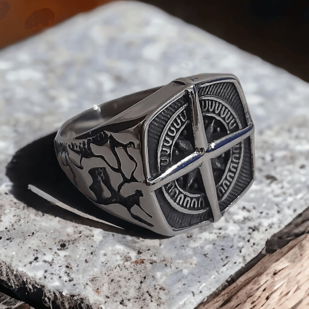 Anillo Brújula Nórdica - Diversa Colección