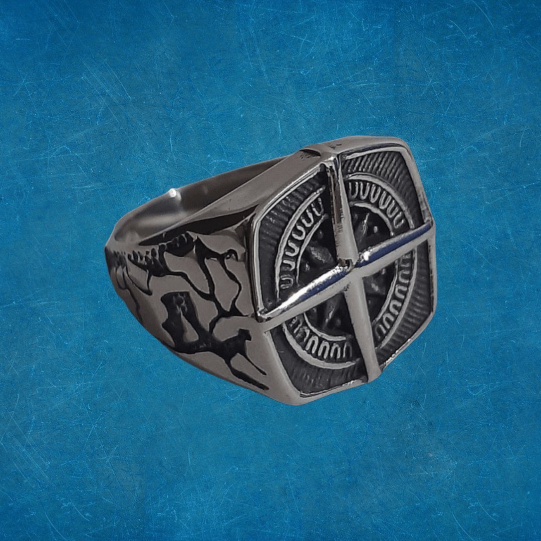 Anillo Brújula Nórdica - Diversa Colección