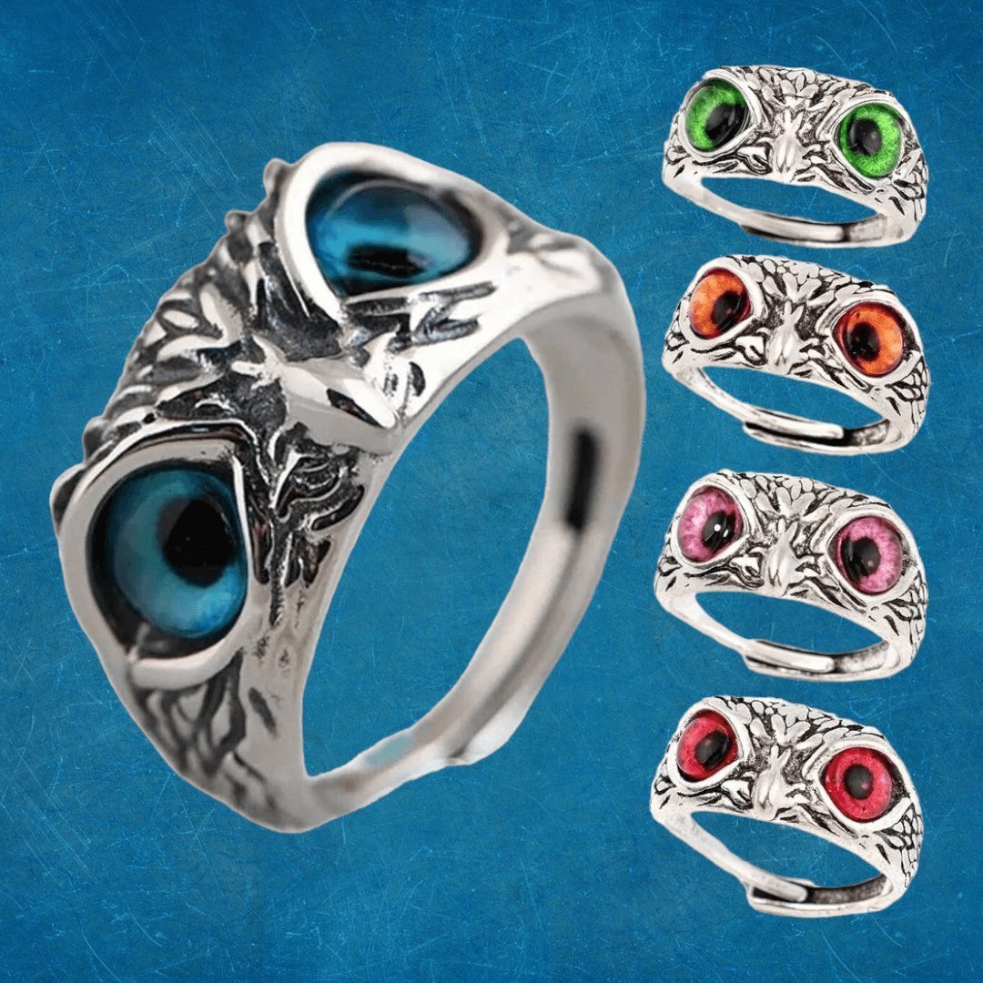 Anillo Búho Ajustable - Diversa Colección