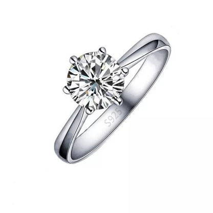 Anillo Circón Plata Laminada S925 - Diversa Colección