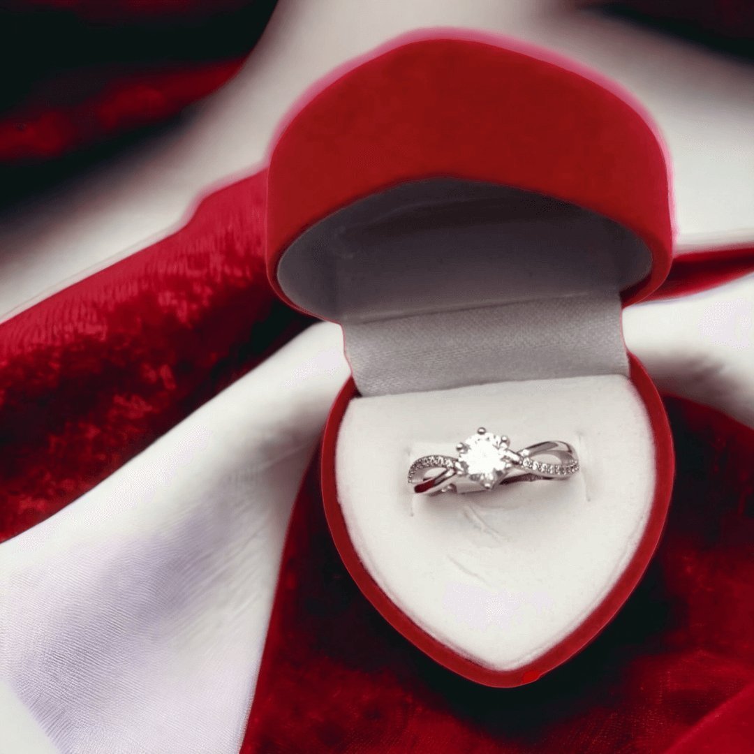 Anillo Compromiso Entrelazado S925 - Diversa Colección