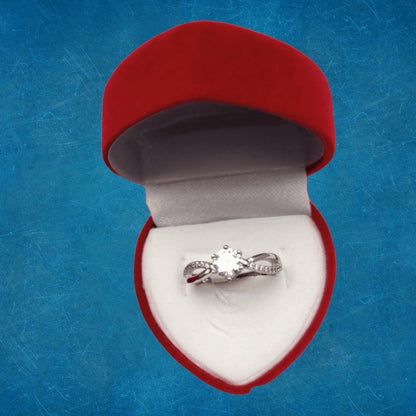 Anillo Compromiso Entrelazado S925 - Diversa Colección