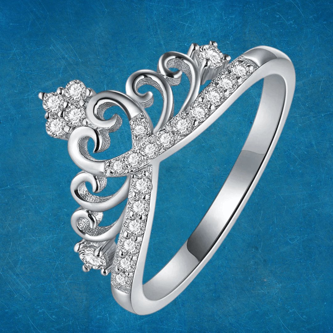 Anillo Corona & Corazón - Diversa Colección