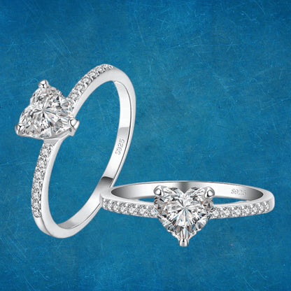 Anillo De Corazón Plata Laminada 925 - Diversa Colección