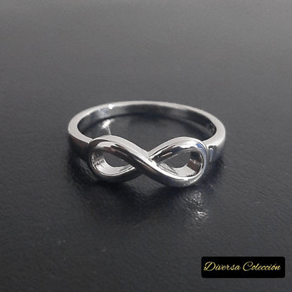 Anillo Infinito Plata Ley 925 - Diversa Colección