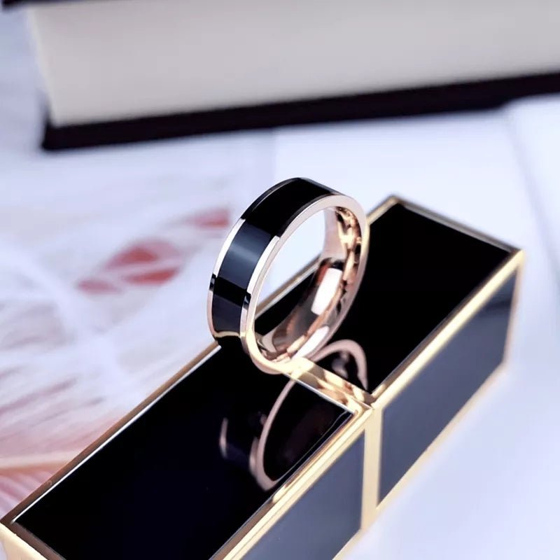 Anillo Línea Oro Rosa - Diversa Colección