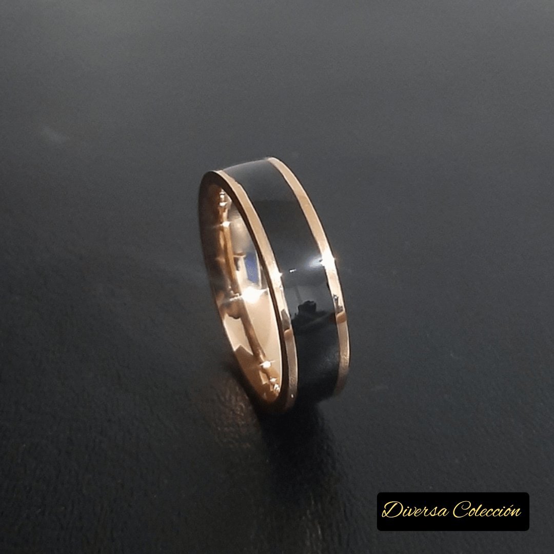 Anillo Línea Oro Rosa - Diversa Colección