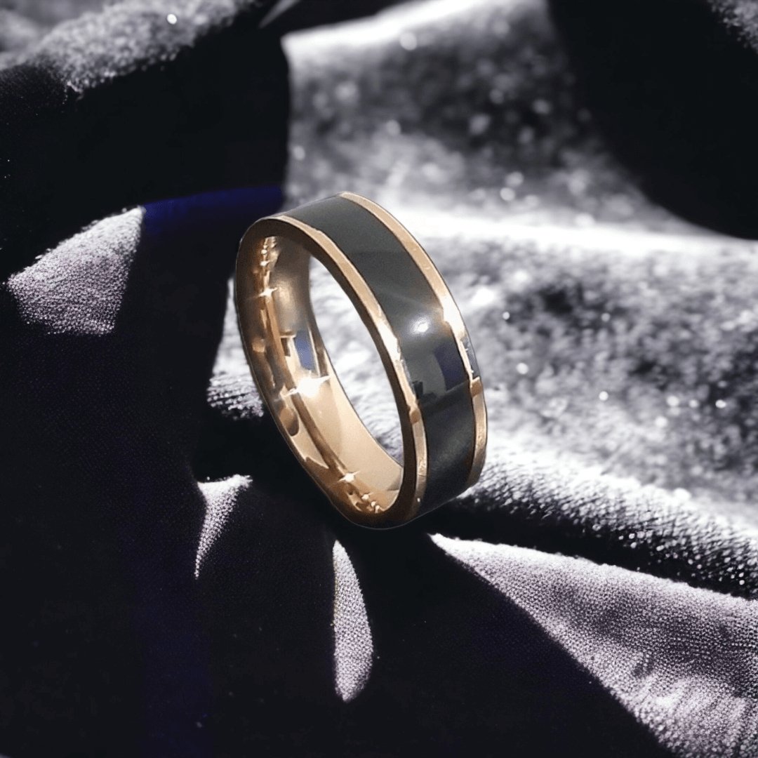 Anillo Línea Oro Rosa - Diversa Colección