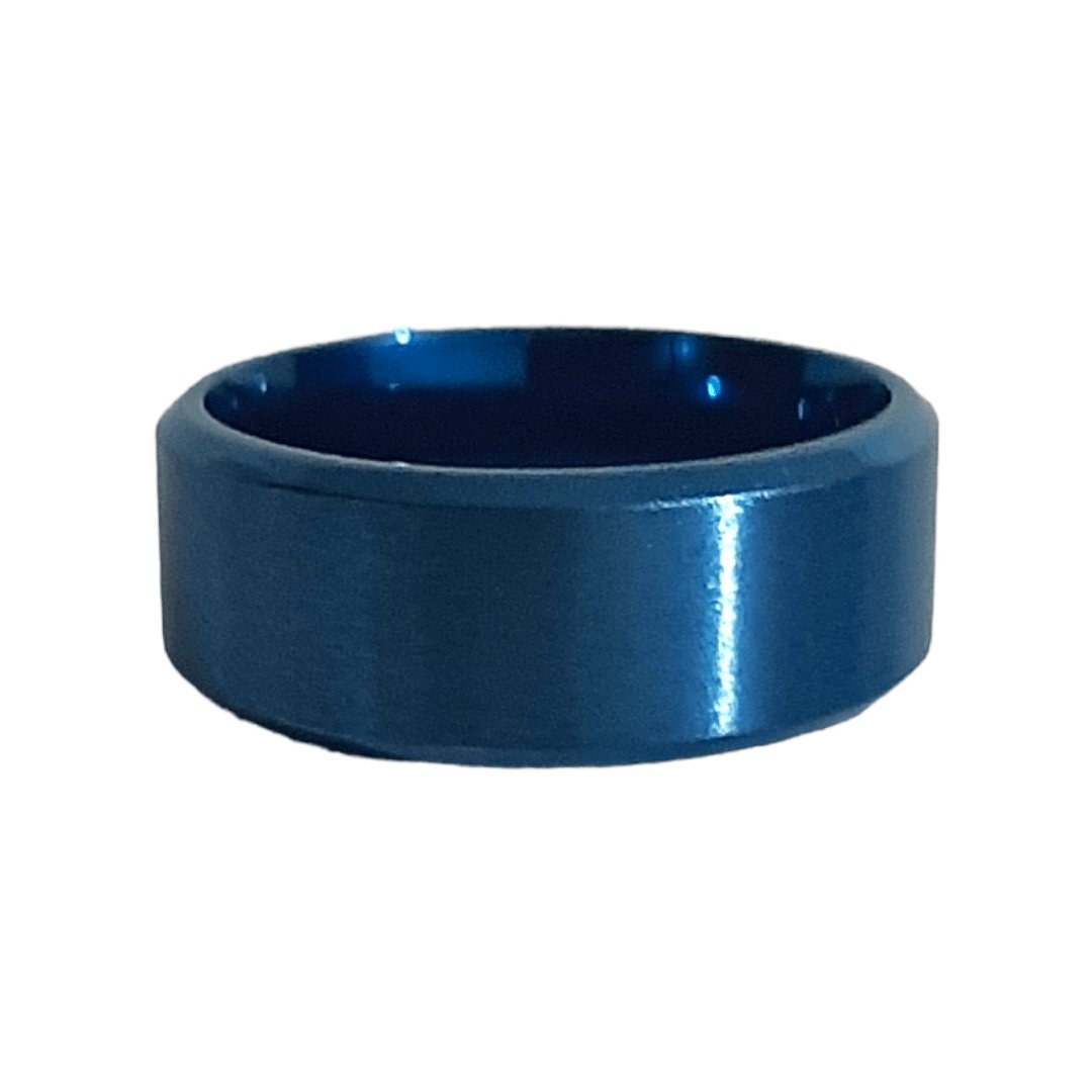 Anillo Liso Azul - Diversa Colección
