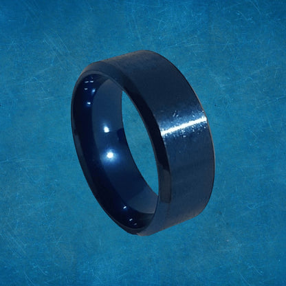 Anillo Liso Azul - Diversa Colección