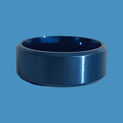 Anillo Liso Azul - Diversa Colección