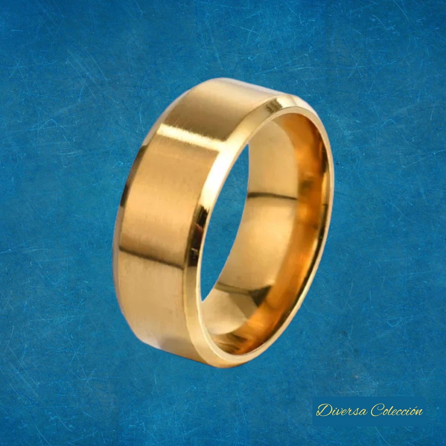 Anillo Liso Dorado - Diversa Colección