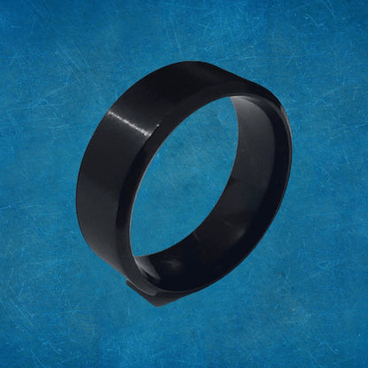 Anillo Liso Negro - Diversa Colección