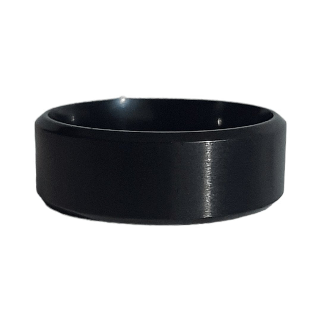 Anillo Liso Negro - Diversa Colección