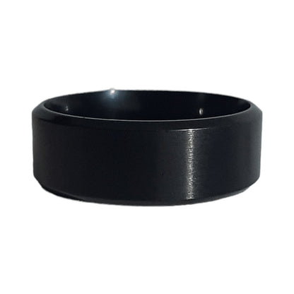 Anillo Liso Negro - Diversa Colección