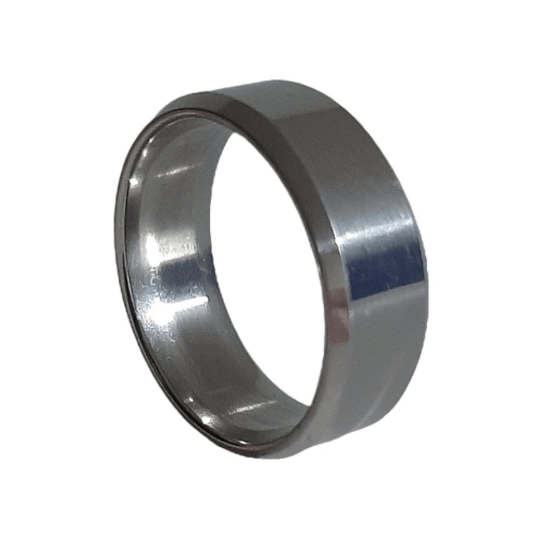Anillo Liso Plateado - Diversa Colección